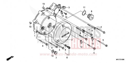 PANNEAU CARTER-MOTEUR G. VT750C28 de 2008